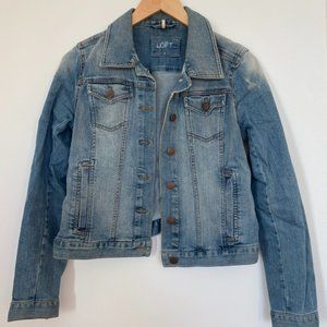 LOFT Fitted Denim Jacket, Size S